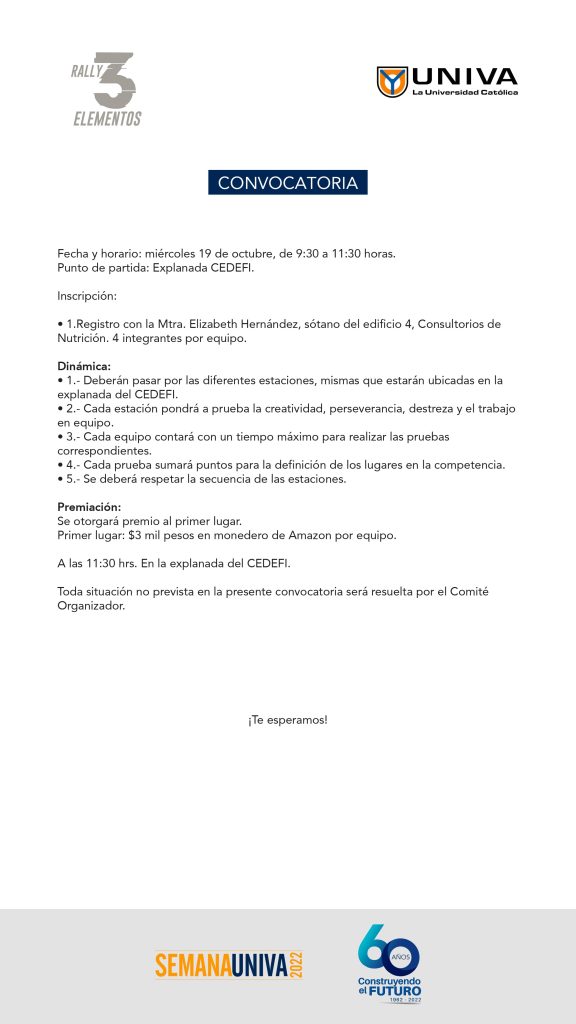 Convocatoria Rally Elementos Guadalajara